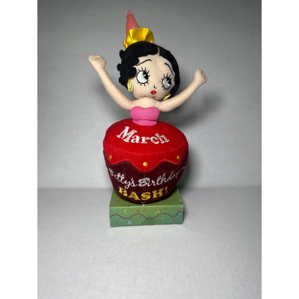 Sugar Loaf 2013 Betty Boop Birthday Bash March Plush 12 Inch Cupcake Collectible